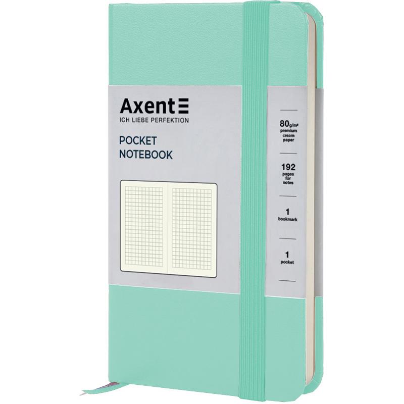Записная книга блокнот Axent Partner 95 x 140мм мятный 96л клетка (8301-44-a)