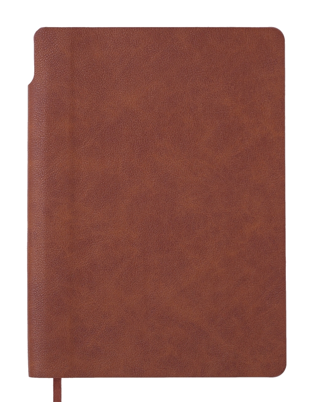 Записная книга блокнот Buromax FRESH A5 96 л линия иск.кожа коричневый (BM.295211-25)