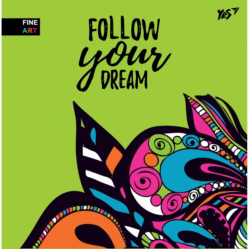 Блокнот 150x150/64 Б/ЛИН. интег. ''Follow your dream'' YES