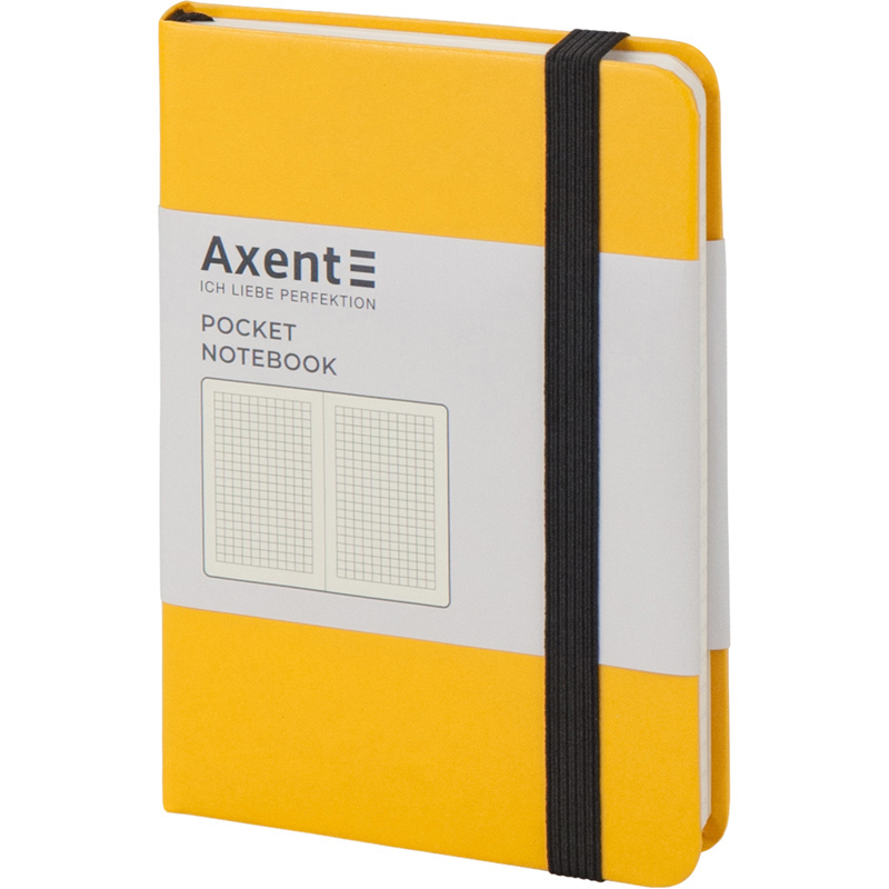 Записная книга блокнот Axent Partner 95x140мм 96л клетка,желтый (8301-08-A)