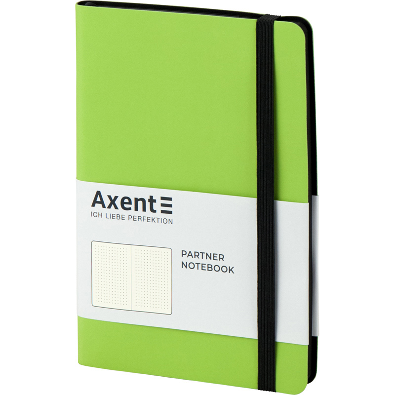 Записная книга блокнот Axent Partner Soft 125x195мм 96л точка,салатовый (8312-09-A)