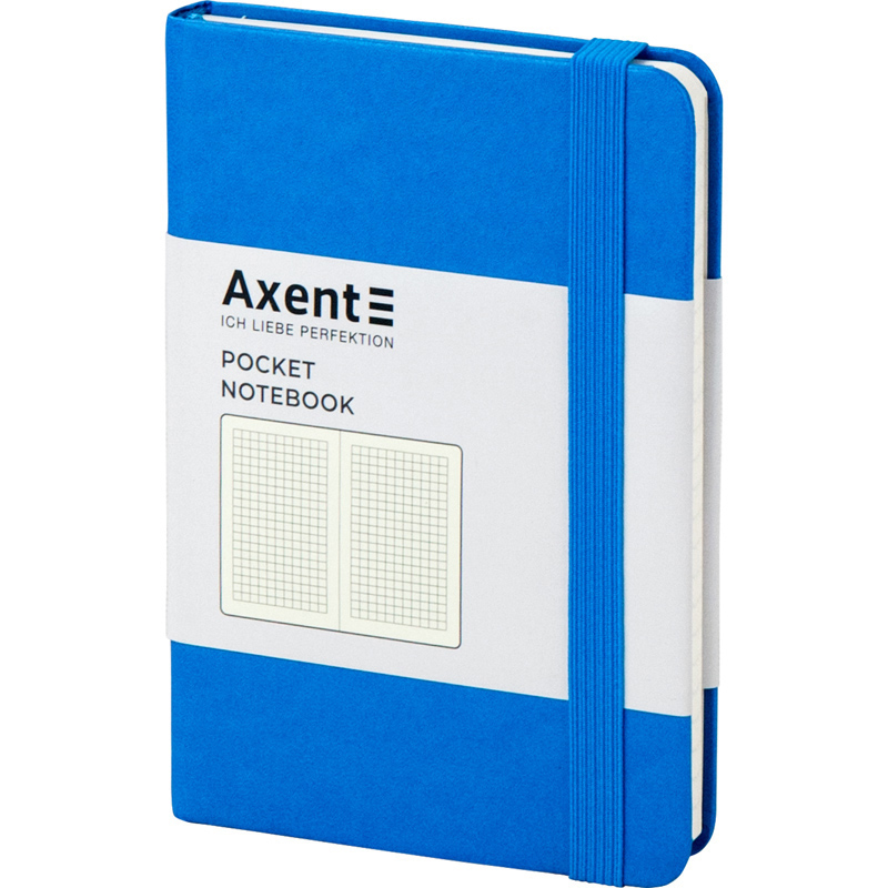 Записная книга блокнот Axent Partner 95x140мм 96л клетка,голубой (8301-07-A)