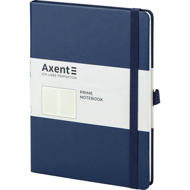 Записная книга блокнот Axent Partner Prime 145x210мм 96л клетка,синий (8305-02-A)