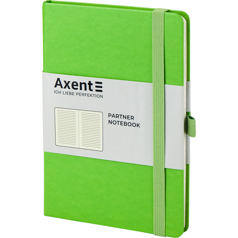 Записная книга блокнот Axent Partner 125x195мм 96л линия,салатовый (8308-09-A)