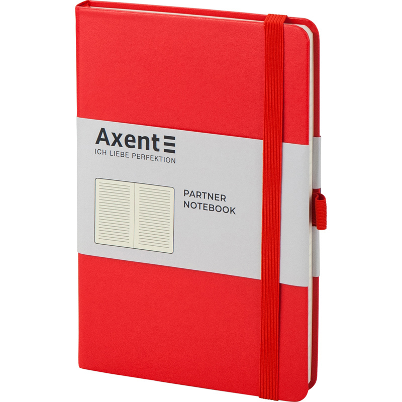 Записная книга блокнот Axent Partner 125x195мм 96л линия,красный (8308-05-A)