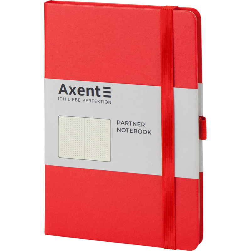 Записная книга блокнот Axent Partner 125x195мм 96л точка,красный (8306-05-A)